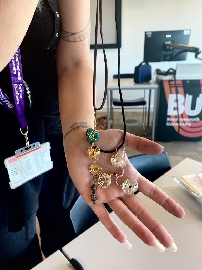 This summer, our talented Andrea gave us an amazing session on jewellery making, inspired by Viking design! Thank you everyone who came along to this session 😊