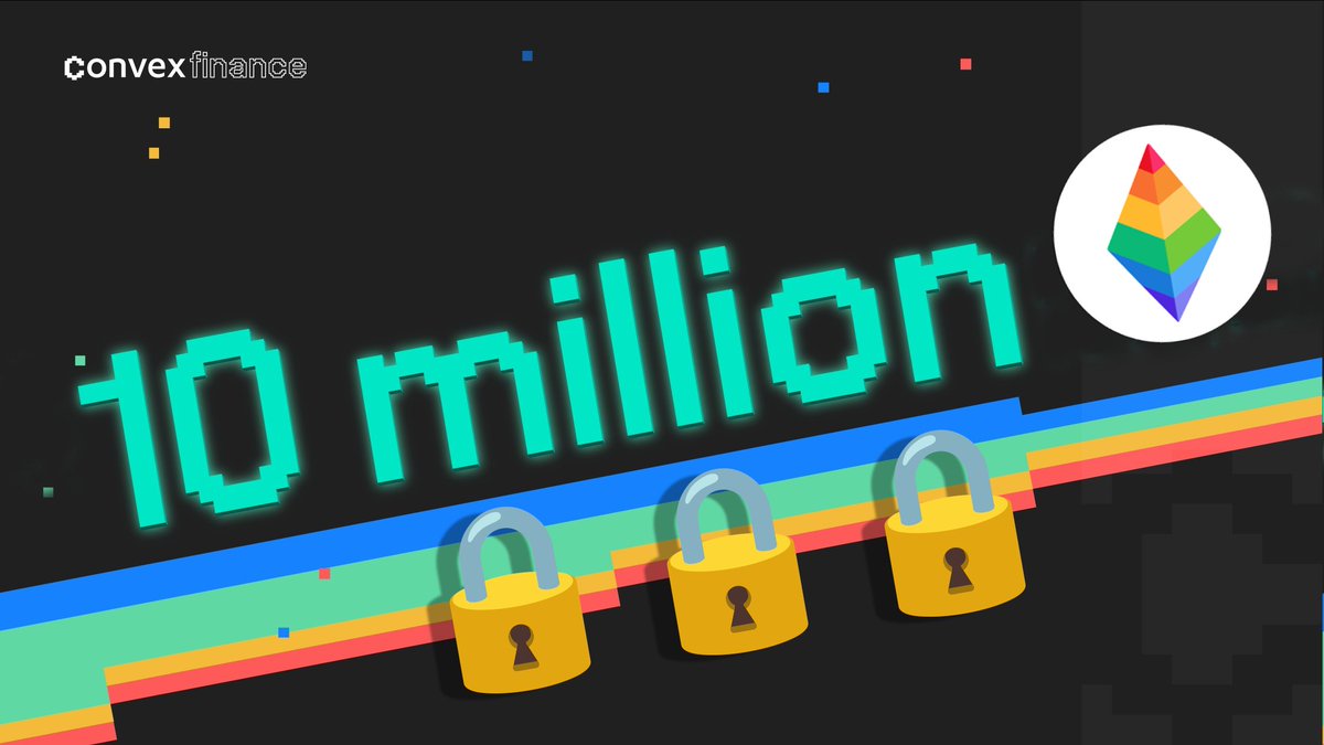 10m vePRISMA locked with <a href="/ConvexFinance/">Convex Finance</a> in just under 3 months! Stake yours now at  prisma.convexfinance.com