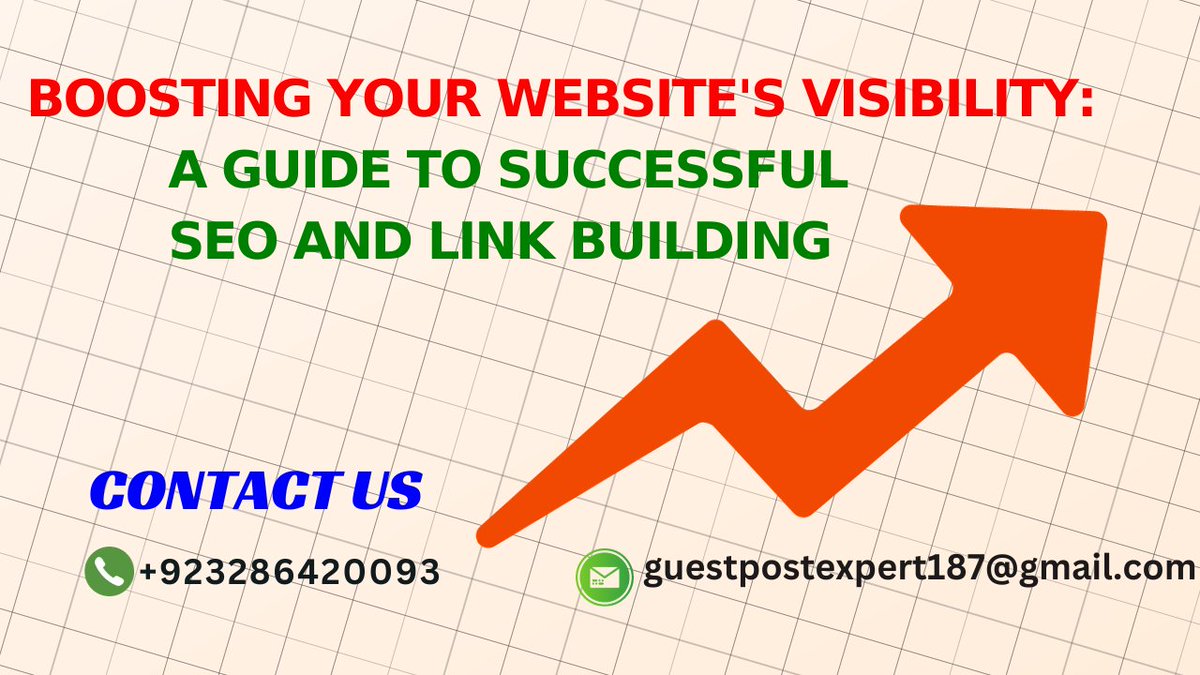 Boosting Website Visibility:
SEO and Guest Posting Essentials

Contact Information:

Email: digitalerainnovators05@gmail.com
Phone: +923286420093
.
.
#WebsiteVisibility
#SEO
#GuestPosting
#DigitalMarketing
#OnlineVisibility
#SearchEngineOptimization
#ContentMarketing