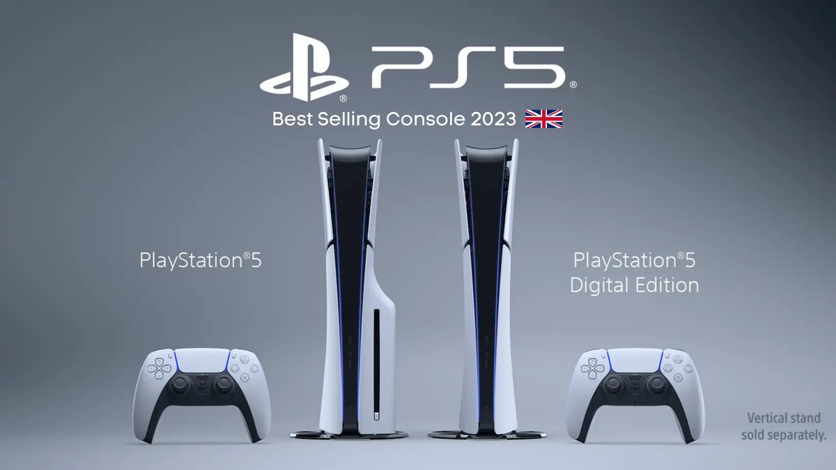 PlayStation 5 Is The Best Selling Console Of The Year 2023 In The UK! Congratulations @PlayStationUK #PS5 #PlayStation5 #PlayStation #PlayHasNoLimits