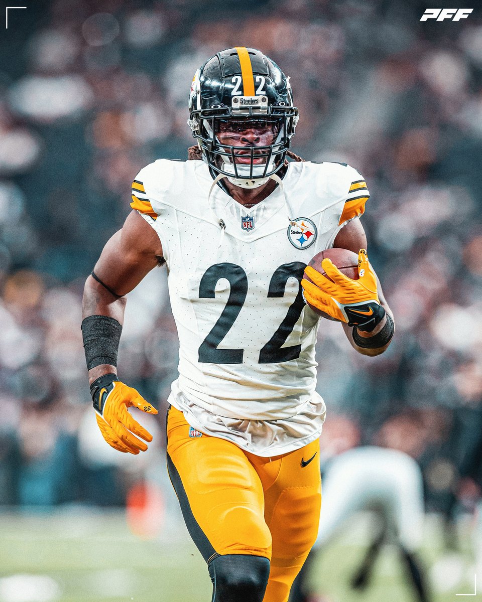 PFF_Steelers's tweet photo. Najee Harris: highest-graded player on the Steelers offense since week 15 (85.0) 📈 https://t.co/kiTnBSxrwf