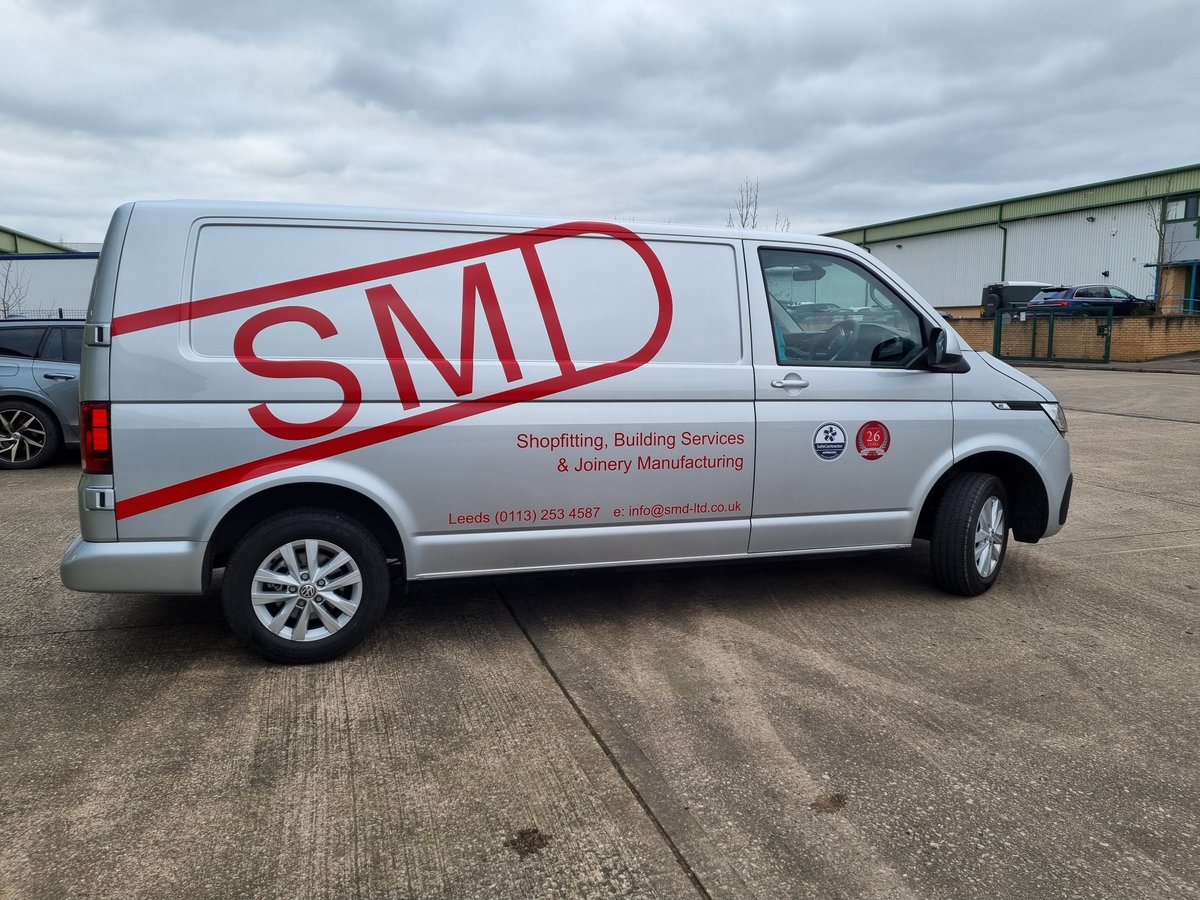 ExpressSignsLtd's tweet photo. The usual graphics for SMD's new van. @Metamarkuk  Cherry red throughout. Stunning as always! https://t.co/I9BLH5gEgD