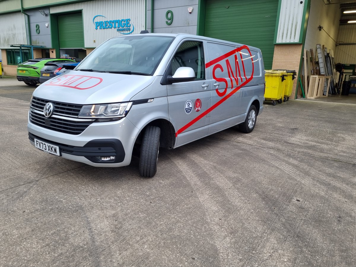 ExpressSignsLtd's tweet photo. The usual graphics for SMD's new van. @Metamarkuk  Cherry red throughout. Stunning as always! https://t.co/I9BLH5gEgD