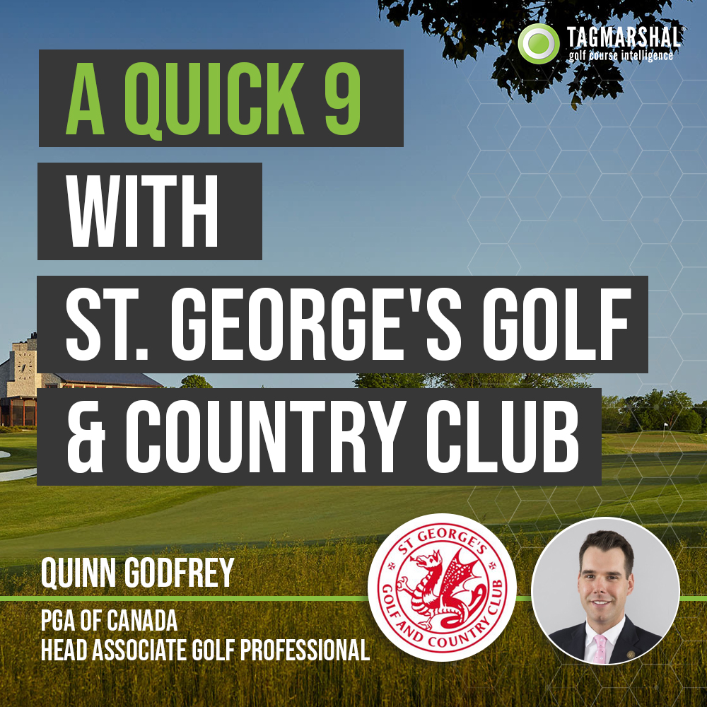 tagmarshal's tweet photo. It's #Quick9 time again! 🔥
In this edition, we had the pleasure of chatting with Quinn Godfrey, PGA of Canada, the Head Associate Golf Professional at St. George's Golf and Country Club.
Check out the full interview:
https://t.co/NBma4P59cj https://t.co/poQni3F0X1