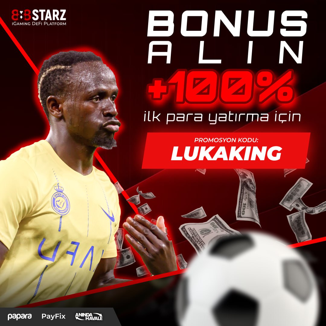 Arkadaşlar linkten üye olan üyelerime özel;

500₺ yatırana 500₺ benden 

1.000₺ yatırana 1.000₺ benden 

2.500₺ yatırana 2.500₺ benden size hediye 

l24.im/SN35rq ( Promosyon Kodu: LUKAKING )