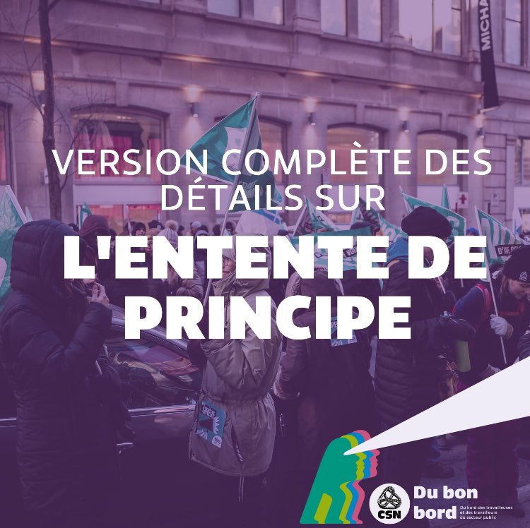 SecteurPublicQC's tweet photo. Pour davantage de détails sur l’entente de principe de table centrale, c’est ici : https://t.co/8TARtcuhCU https://t.co/eUFOgtAqtm