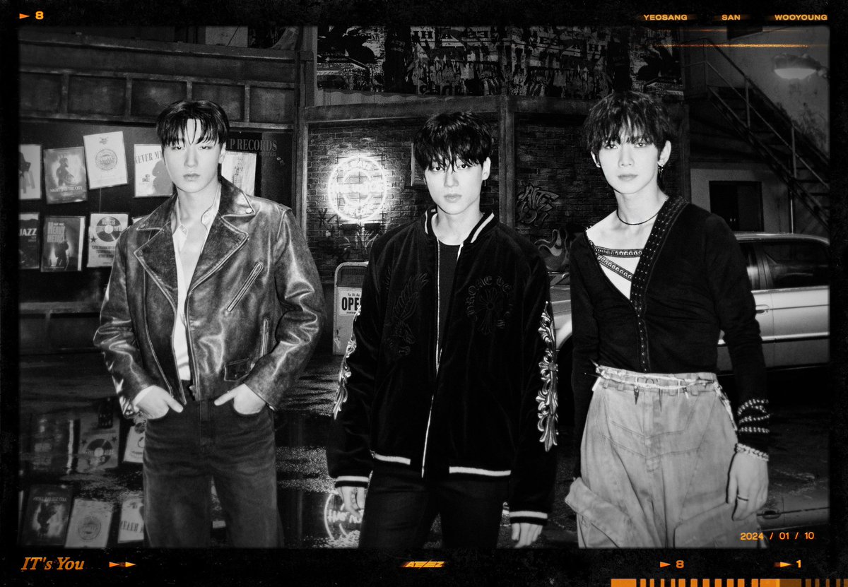 The trio: I, Wooyoung and Yeosang in our charisma will be capture the city's and your life in World A 'IT's You' cut on 2024/01/10. Stay tuned!