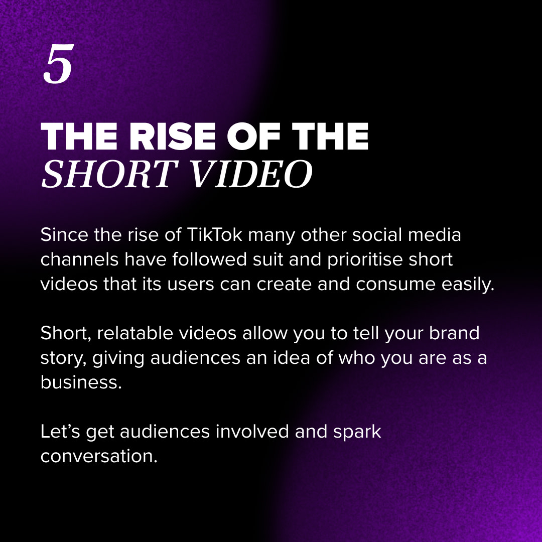 Make this year, the year you boost your business. 🚀 We look ahead and disect the 2024 marketing trends so you can stay ahead of the game. Swipe to find out more on: 

#2024 #DigitalMarketing #trends