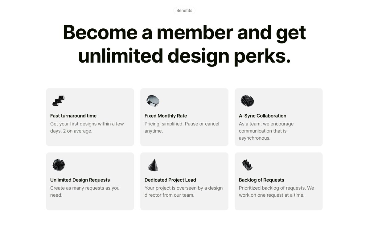 justin_schueler's tweet photo. In 2023 @hejsmalltribe silently launched a premium design subscription service as an experiment, a proof of concept, called Assembli (https://t.co/aw5YRNN0GG).

After recent trends in the design agency and freelance world, where the "unlimited subscription" was popping up in almost every corner, we decided to evaluate the idea.

Assembli was born, and we tested a few website and business concepts. While we did have a few clients subscribed for 2-3 months, we quickly realized that this way of working and collaboration is far from what we want and love as a team.

If you are a freelance designer or small studio browsing Twitter in the last few months, you quickly get the feeling of missing out on the big and simple idea that will bring you big money in almost no time. Just make it a subscription service, sell your $5k/month package, and see your MRR increase.

Obviously, picking up the dominant rhetoric here, I think it's clear for me to say that this is and will be, in most cases, far from reality. While I am sure you can make a lot of money with this approach, I doubt the overall sustainability and longevity.

How can you foster true partnerships and a sense of deeper involvement with your clients? How do you scale without burning out, outsourcing, or hiring more people?

We picked the name Assembli very much on purpose when we were diving into the concepts of the idea: "Assembly can denote the process of putting parts together to make a machine or other product." — Leaning towards the metaphor of an assembly line in a factory.
Clients submit their requests on a board, which is the initial step in the assembly line. A worker promptly reviews the requests to ensure smooth progression to the next step. Typically, this involves immediately creating visuals in Figma to meet the promised 48-hour turnaround time. The process includes assembling, exporting, reviewing on the board, and moving on to the next item, following the same procedure.

We decided to sunset Assembli and the idea of a subscription-based service after roughly 4 months. This was an easy step and felt totally right after all, especially since we intentionally set out to test the idea and the business case. We were not emotionally attached and didn't invest all our time or money.

While I don't want to criticize this approach in general, it didn't work for us. Through practical experience, we realized that it wasn't suitable for our needs. I'm glad for those who can successfully implement this approach for themselves and their clients, as there is a strong demand for this type of work in various design fields, including websites and marketing assets.
Overall, we worked with three clients and talked to two potential companies. We did not experience a huge interest and found it hard to convert leads, which could be due to a dozen of reasons. However, I want to state that it didn't work on autopilot, as some posts here might suggest sometimes.

This experiment further helped us to better understand and shape our own positioning as a boutique studio. What we offer now and how we work couldn't be more different from what I described above. We are selective about who we work with. We want to talk to our clients, get to know them, understand their background, vision, and needs. We want to be your ally, your partner for as long as you need us. We truly believe in the benefits of partnerships and collaborations, focusing on quality over sole efficiency and quantity.

If you want to dive a bit deeper, I just published the initial version of our website, which we promoted via Twitter and LinkedIn for a couple of weeks: https://t.co/kYLPZzXZgX

In conclusion, I believe it has been worthwhile to try. It has greatly assisted me and the team in focusing on our vision, strengths, and determining how we wish to collaborate.