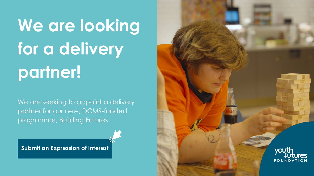 We're looking for a dedicated delivery partner to support our Building Futures programme. Building Futures is designed to address critical challenges faced by young people, providing them with tools and resources to unlock their full potential. ⬇️ youthfuturesfoundation.org/our-work/inves…