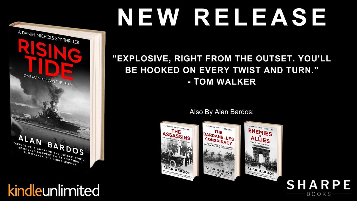 My latest guest post on @readingthepast looks at the growing cooperation between German and Japanese intelligence in the run up to #pearlharbor and how it inspired my new spy thriller Rising Tide.

readingthepast.blogspot.com/2024/01/my-ene…

@SharpeBooks 
#histfic #WW2