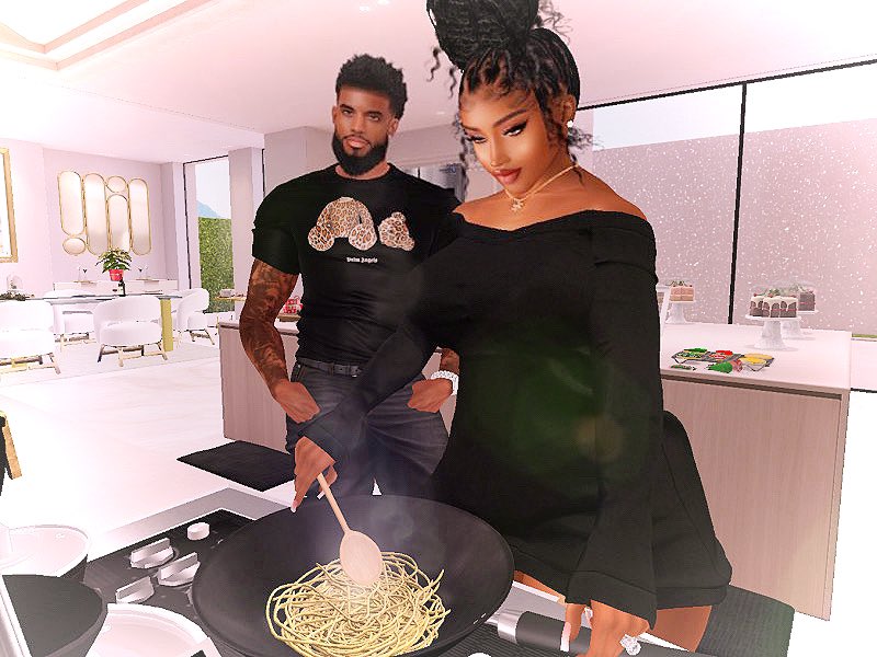 In doing the little things together you grow closer in ways that you never previously thought were possible.
It’s a virtual world but these #moments and emotions are very real - x

#SecondLife #VirtualWorld #CookingOnline #Living
