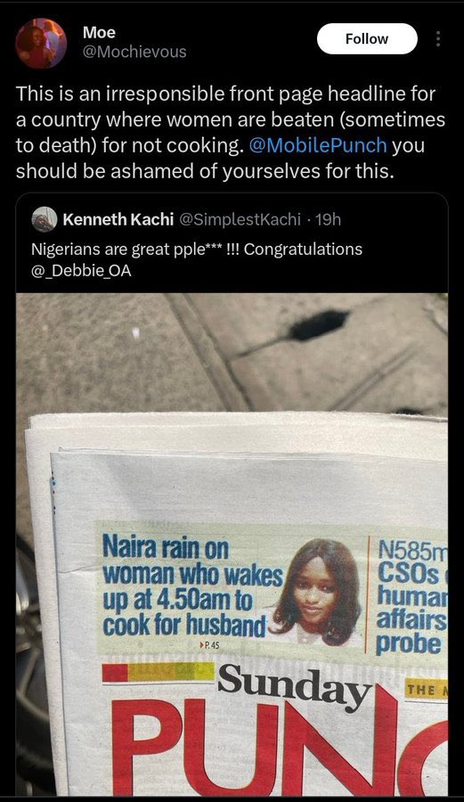 abdurrahmonoye1's tweet photo. When the success or achievement is not yours, it could be tempting or  lead you being envious.

Pesin don dey vex para here OO🤪😅
#mummyzee 
#TrendingHot 
#trend #Debbie #Punch4EVE #mobilepunch https://t.co/RAYNCGr6t7