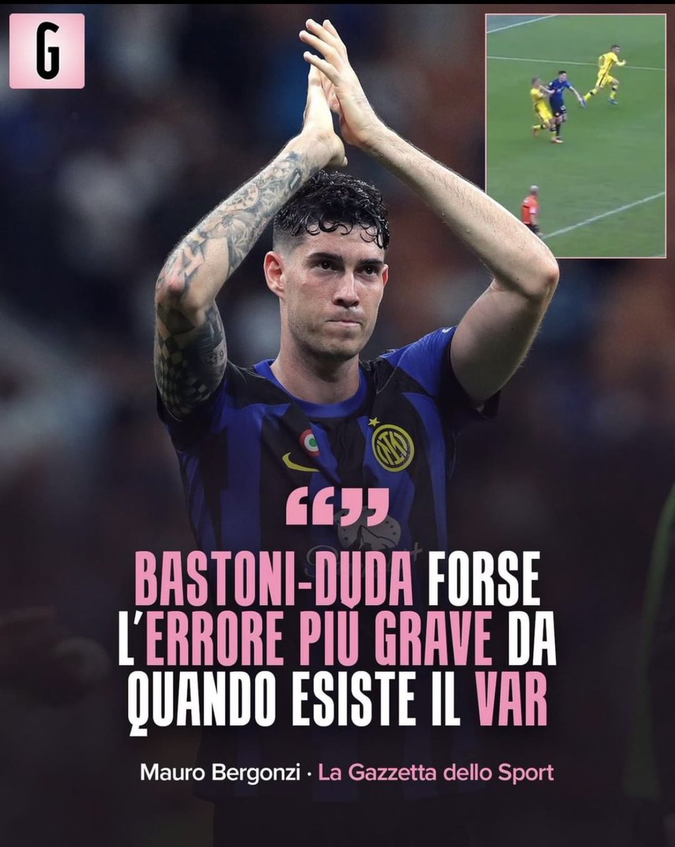 bergomifabio's tweet image. #bergonzi si vergogni! Glielo chiedo da tifoso del calcio. Faccia marcia indietro e corregga questa infamante menzogna!
HA DETTO UNA STRONZATA E UNA FALSITÀ ASSIEME!
JUVE-BOLOGNA QUEST’ANNO È STATA PIÙ CLAMOROSA DEL CASO BASTONI!

BASTA ADESSO!