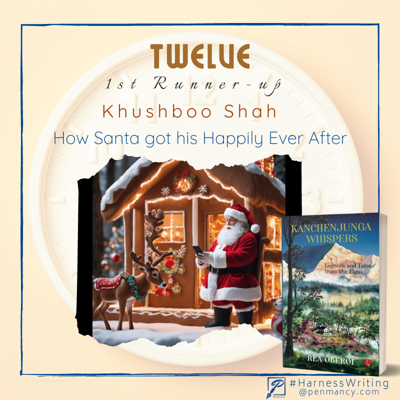 penmancy's tweet image. WINNERS: #HARNESSWRITING: TWELVE

Let's congratulate:
🥉Through Forest and Fate: A Crimean War Saga by Prasanna TG
🥈 How Santa got his Happily Ever After by Khushboo Shah
🥇 The Thawing of Winter by Sreepriya R

#writingprompt:  penmancy.com/twelve

#storywritingcontest