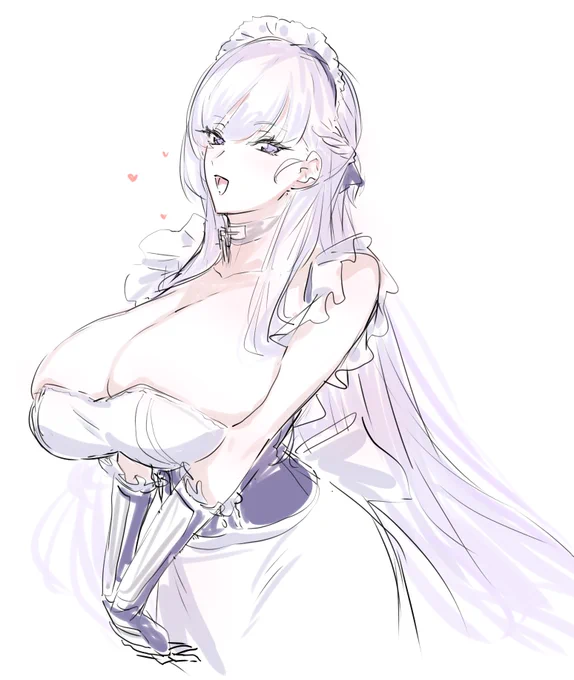 ベルファストしゅき、おっぱいしゅき 