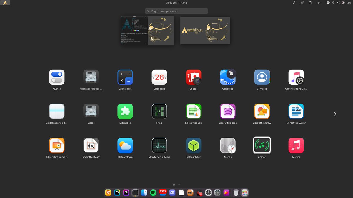 PinguimCriativo's tweet photo. Arch Linux + GNOME
By: @je4npw
Tema / Theme: WhiteSur-Dark-solid-yellow
Ícones / Icons: WhiteSur-yellow-dark
Shell: zsh
Terminal: kgx
•
Telegram: https://t.co/SyU4JRACjD
•
#Linux #FreeSoftware #OpenSource #SoftwareLivre #LinuxSetup #ArchLinux #GNOME #LigaLinux https://t.co/OfrcYVA7W3