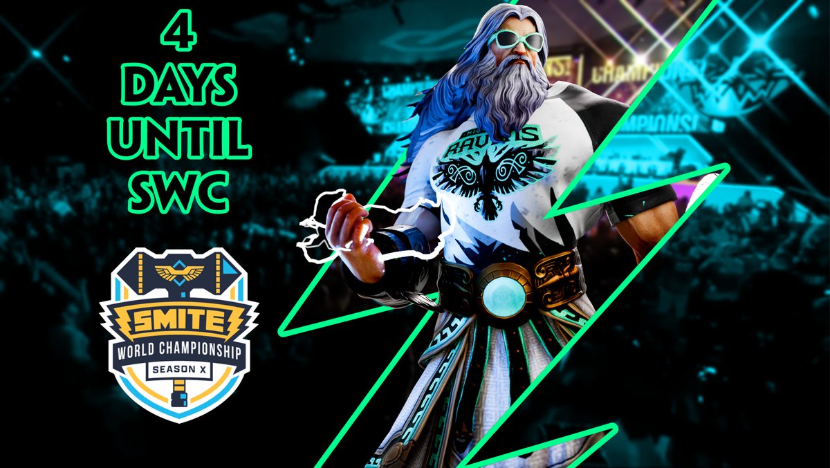 Good morning. 4 days to go. @SmitePro #Smite #SWC