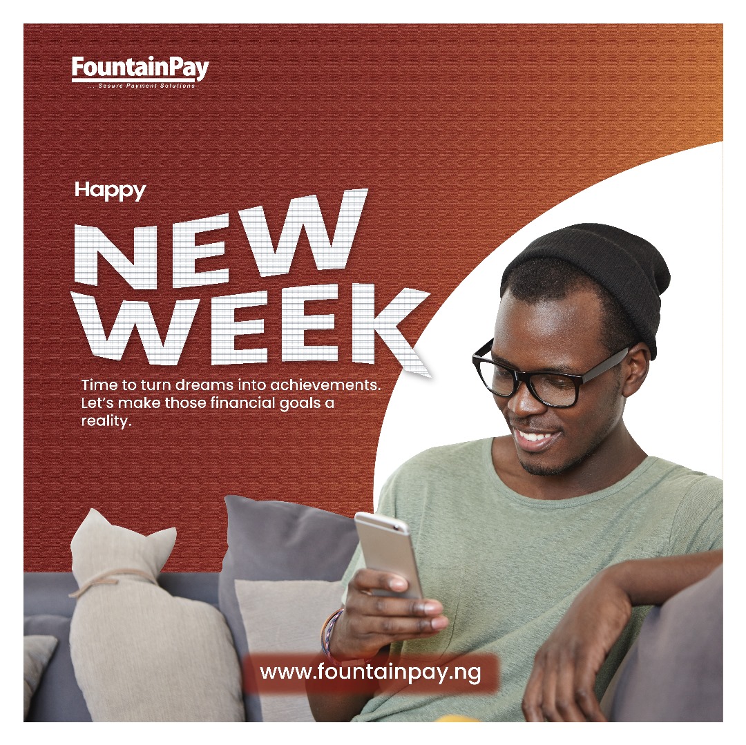 fountainpay_'s tweet photo. Happy New Week!

Here's to a fresh start, new opportunities, and conquering financial milestones.
Let's make it a week of achievements and positive strides! 💪💼 

#MondayMotivation #FinancialJourney 
#NewWeekNewOpportunities #FinancialSuccess https://t.co/p4dtgYZYpQ