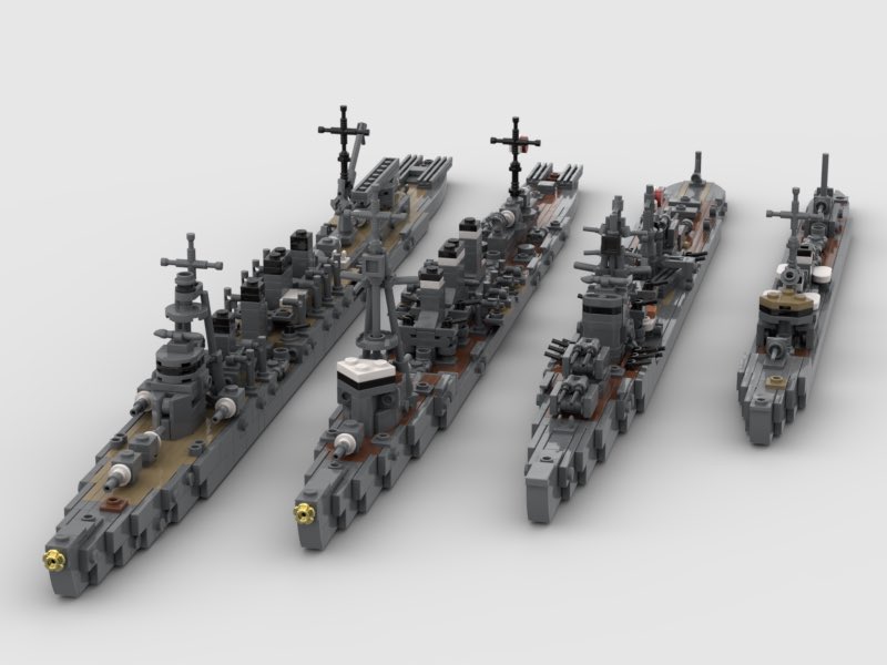 川内型軽巡洋艦 #レゴ #レゴ艦船