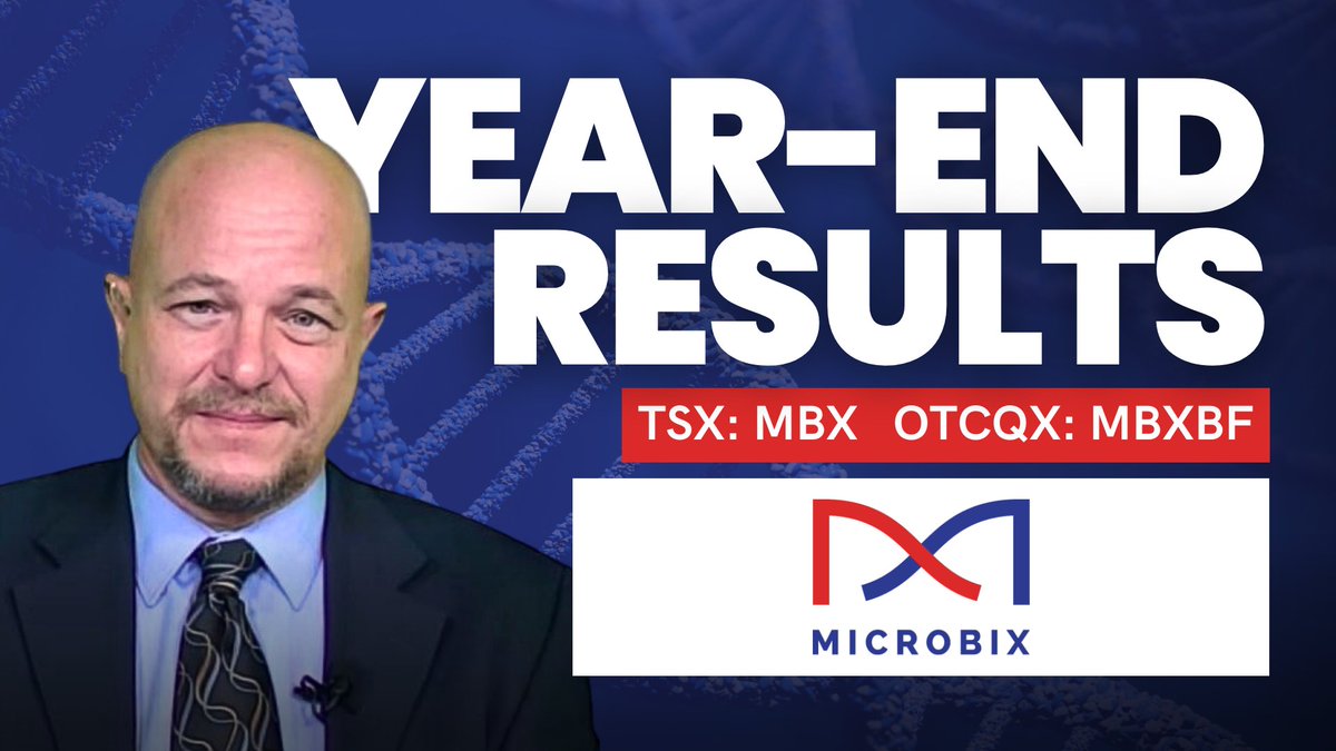 🎦 REPLAY: @Microbix President & CEO Cameron Groome, CFO Jim Currie, and COO Ken Hughes join @DeborahJHonig for our first webinar of 2024 to discuss Q4 and Year-End Earnings, followed by Q&A. WATCH: bit.ly/3vyYrBr $MBX.TO #Microbix #Healthcare