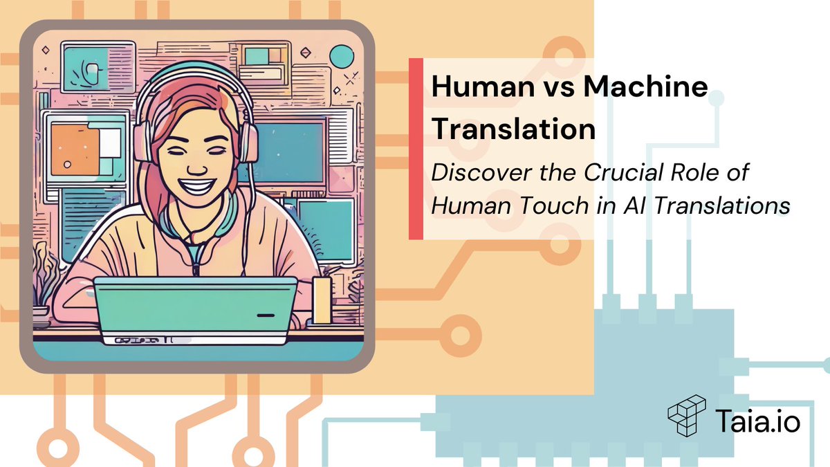 TAIA_io's tweet photo. 👑 Words matter, but context is king 👑 
Check out our blog on why mixing human smarts with AI is a game changer for translations. It's all about making your brand's voice heard – and felt. #localization #ai #translation 

🔗https://t.co/mvC4wyguu8 https://t.co/Ugf0yF4jMp