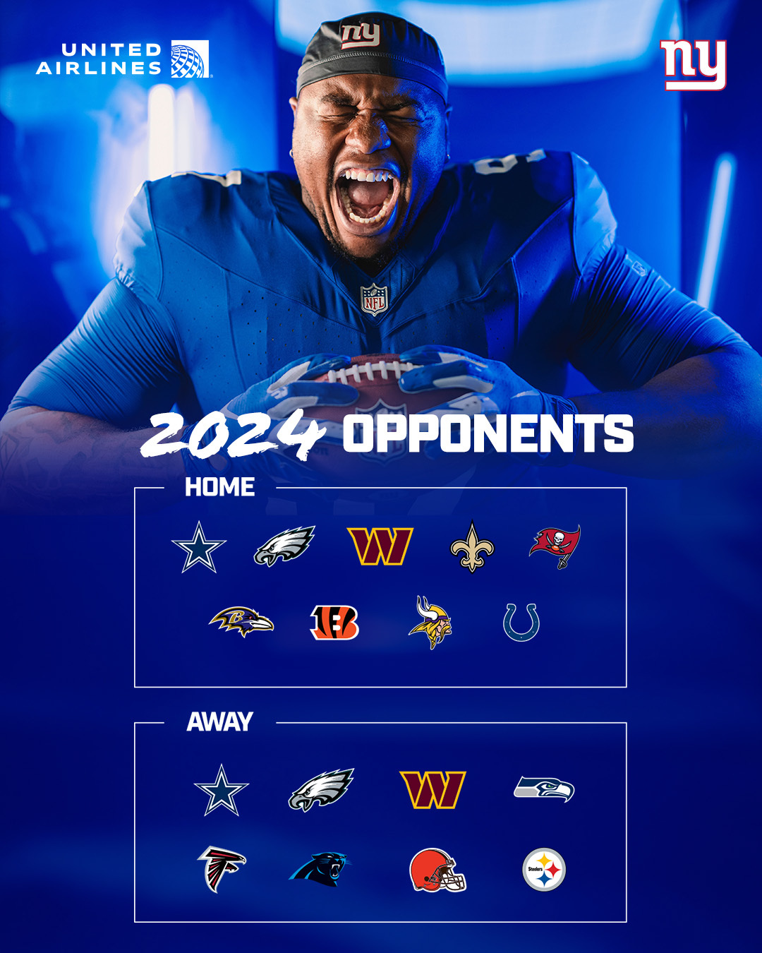 New York Giants on X: Our 2024 opponents are set.