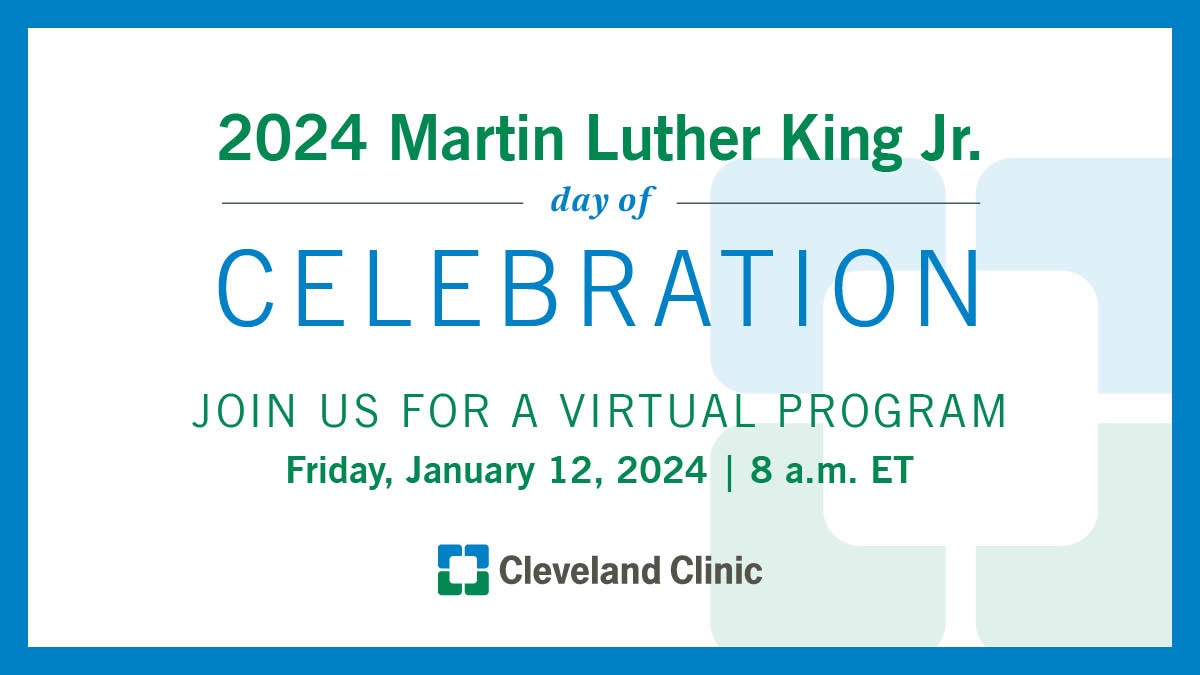 Join us for a virtual celebration as we honor Dr. Martin Luther King, Jr.'s legacy. Six-time Olympic champion @allysonfelix will be our keynote speaker discussing her advocacy for infant and maternal health. RSVP here: cle.clinic/4aP7miA