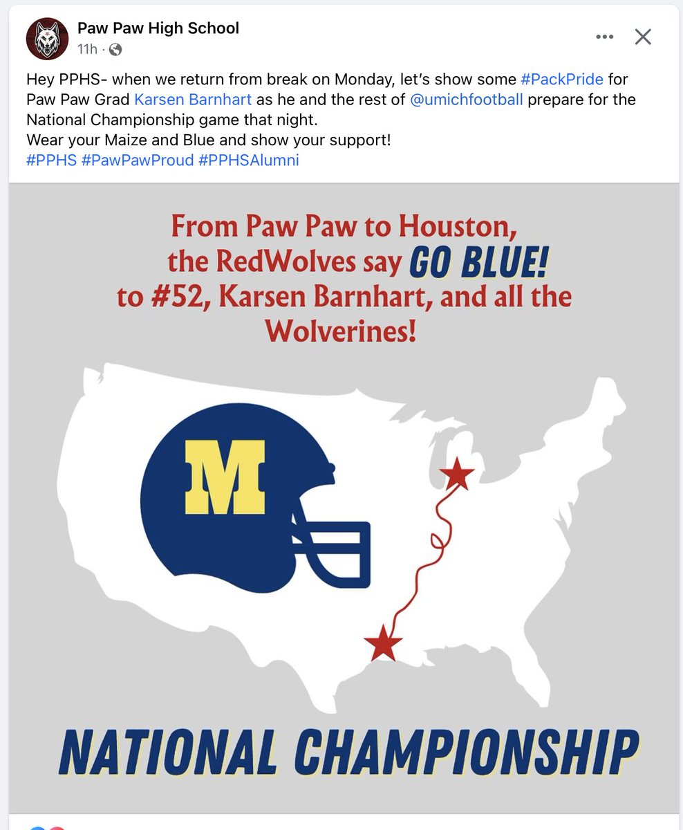 kal_ortho's tweet photo. GO BLUE! Proud of Univ. of Michigan's Karsen Barnhart #52 (and his KO Smile) as Michigan plays for the the National Championship!!
#kalamazooorthodontist #kalamazooorthodontics #portageorthodontist #portageorthodontics #koexperience #Kalamazoobraces #drjaybowman #KOsmiles https://t.co/hkyV1mGKMo