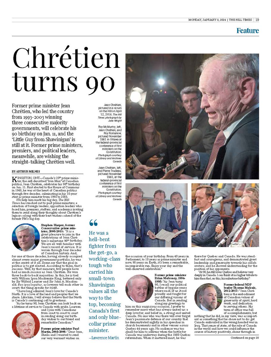 RussDiabo's tweet photo. Jean Chretien turns 90 this week "Jean Chrétien
is the embodiment of Canadian values" says Tom Mulcair. Indeed, Chretien has a legacy of betrayal &amp; deceit toward First Nations, spanning his political career from Minister of Indian Affairs, to Justice Minister to Prime Minister! https://t.co/zz0f94HiSx