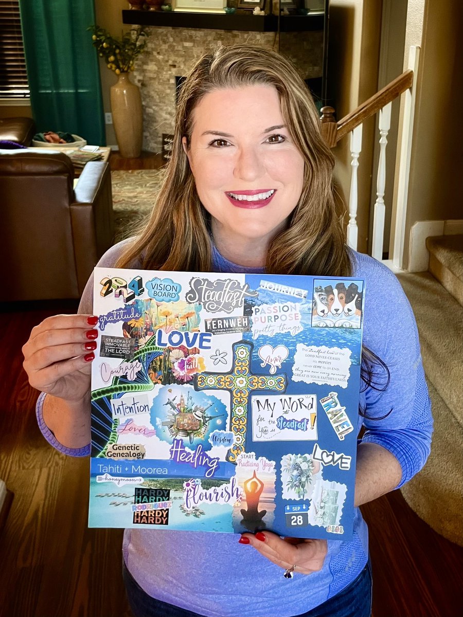 RealJaelynHardy's tweet photo. I’ve been doing Vision Boards instead of Resolutions for 9 years now. I look forward to this time every year, always seeking new inspiration and insight for the next 365 days! 
My word for 2024 is STEADFAST! 
#visionboard #wordoftheyear https://t.co/9bLUj0blxw