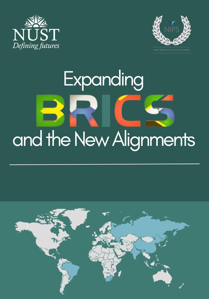 NIPS_NUST's tweet photo. NIPS latest publication- exclusive, in-depth, and comprehensive report of high-level roundtable featuring Ambassadors of BRICS member countries on "BRICS and the New Alignments." https://t.co/Yyf8DsV21e