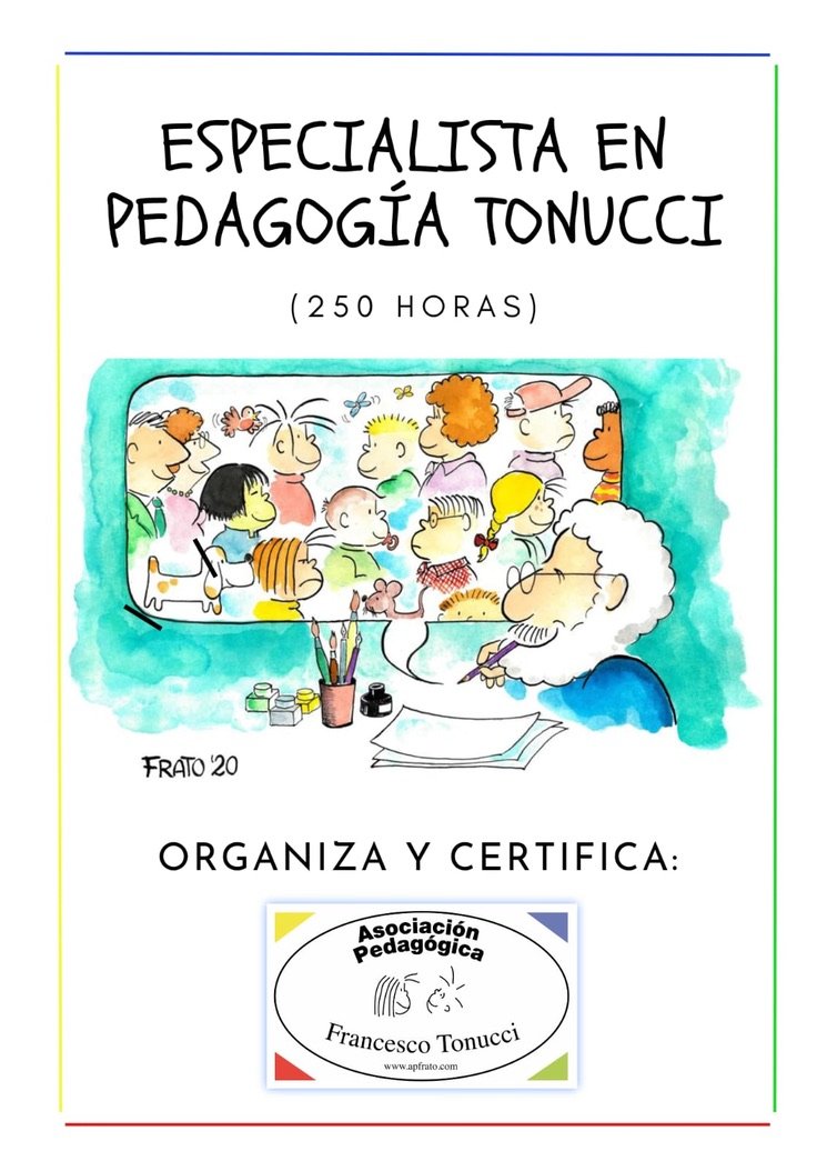 apfrato's tweet photo. Últimos días para apuntarse en: "ESPECIALISTA EN PEDAGOGÍA TONUCCI" que organizamos.
Más información 👉https://t.co/5zcrvgzat7
#apfratoespecialistapedagogíatonucci
#apfratoformación
#APFRATOConTonucci https://t.co/oXyCaRkEQF