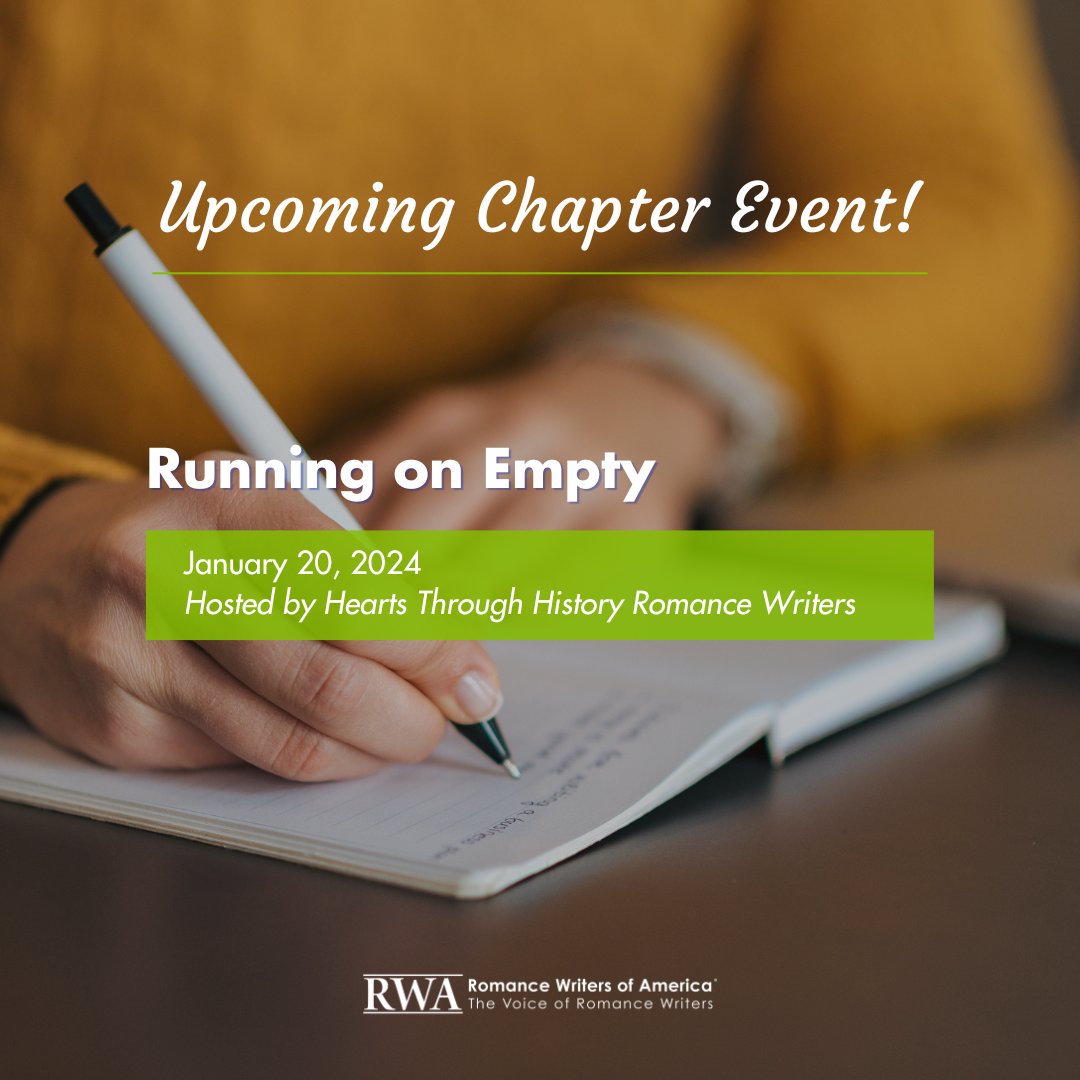 Check out this upcoming workshop hosted by the Hearts Through History chapter! Visit rwa.org/chapterevents to view all the upcoming RWA chapter events offered. #romancewriters #rwa #romancewritersofamerica #americanromancewriters #writersofamerica #romanceauthor #romancenovel