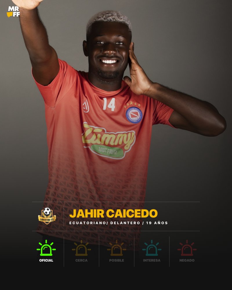 Tiene 19 años, viene de marcar 10 goles en 15 partidos con las inferiores de Argentinos Jrs. Ahora se une a Libertad para este 2024.

📌 <a href="/Joslui13/">José Luis Guachisaca S</a>