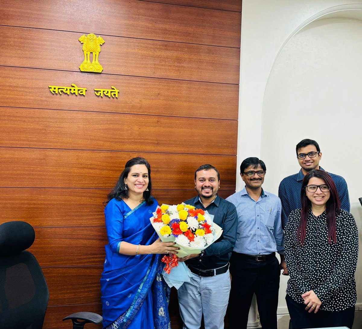 MSInSociety's tweet photo. .@MSInSociety team was delighted to welcome our new CEO Smt. Nidhi Choudhari Maam. @Nidhi_Dev 

#msins #innovation #startup #maharashtra https://t.co/tri3l2imO7