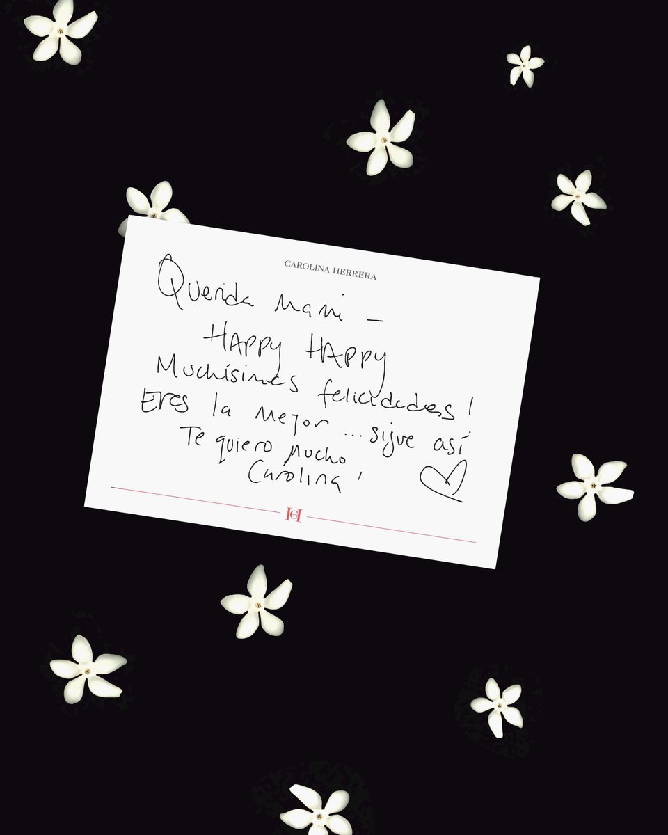HouseofHerrera's tweet photo. Today we celebrate Carolina Herrera's birthday, and none other than her daughter Carolina A. Herrera, our Creative Director of Beauty, wanted to wish her a very special day: "Happy birthday Mami! You are the best. I love you very much!" https://t.co/sZqrFVvdpr