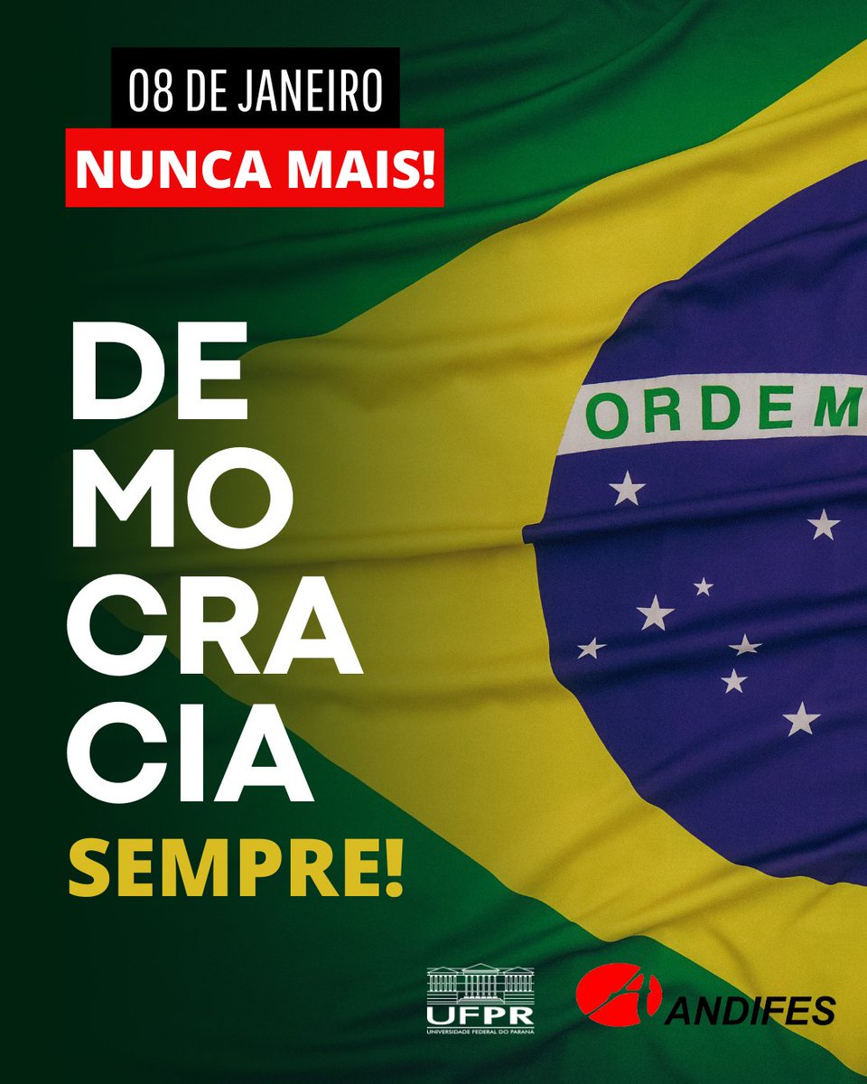 UFPR's tweet photo. Defender a democracia é mais do que um compromisso cívico: é a salvaguarda dos princípios fundamentais que sustentam sociedades livres. (+) https://t.co/kp3WL02Ekp