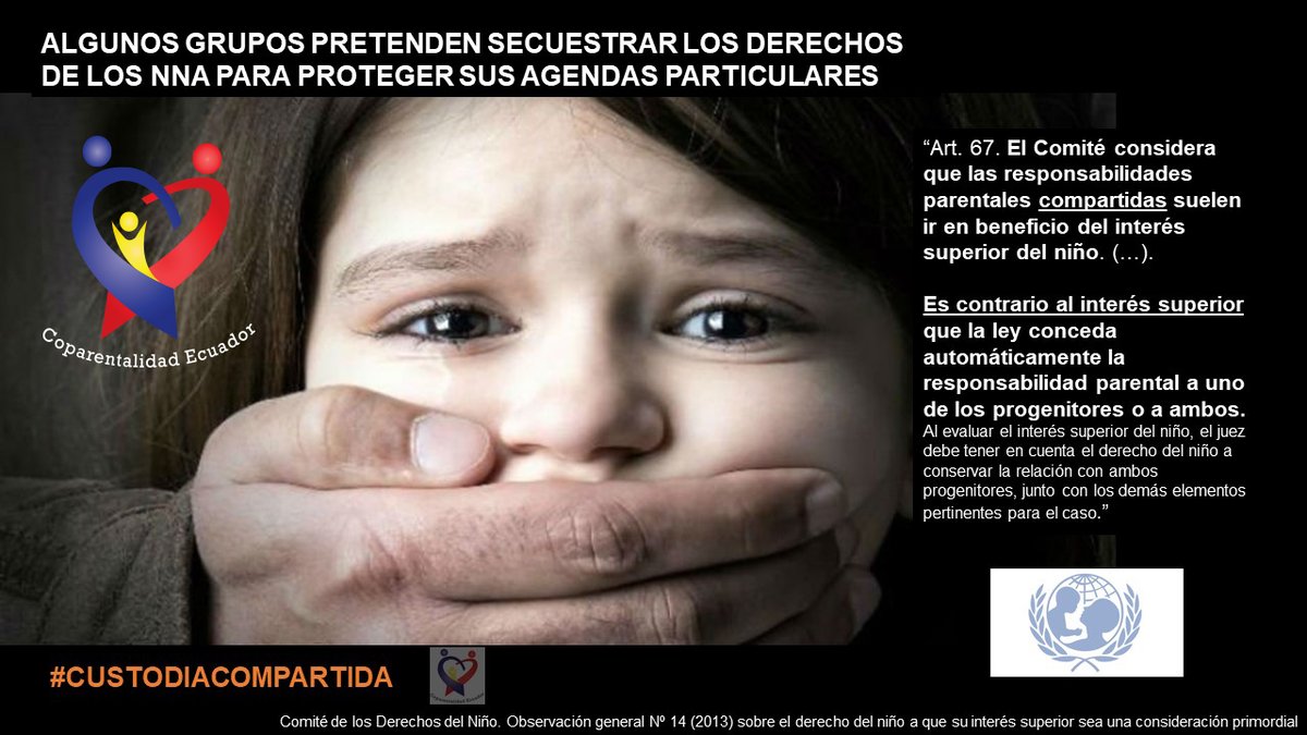 <a href="/coparental_ec/">Coparentalidad Ec</a> <a href="/ComisionNinezAN/">CEPPINNA</a> <a href="/pierinaescorrea/">Pierina Correa Delgado</a> <a href="/jorgepenafielc/">Jorge Peñafiel</a> <a href="/arisdelypy/">Arisdely Parrales</a> <a href="/esthercuestasan/">Esther Cuesta Santana</a> <a href="/MargaritaAroti1/">Margarita Arotingo</a> <a href="/AnitaMGalarzaA/">Anita Galarza</a> <a href="/luciogu99531873/">@luciogutierrez3</a> <a href="/CarlosVeraMor1/">Carlos Vera Mora</a> <a href="/PedroVelascoE/">Pedro Velasco Erazo</a> <a href="/AsambleaEcuador/">Asamblea Nacional</a> <a href="/EcLucha/">MadresporlaNiñez.Ec</a> @CMporLaIgualdad Si el Libro II del #COPINNA mantine la subjetividad y discriminación al hombre padre, conservando esa óptica adultocéntrica excluyente, no habremos avanzado a diferencia de los países de la región que garantizan a los niños su derecho a la #Corresponsabilidad Parental.
#URGENTE