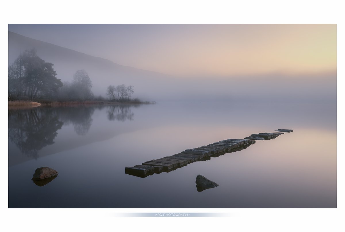 LOCH ARD Twitter feeds going mental today 😂 Might as well join the fun - good to meet up with @davidqueenan @RichardFoxPhoto @rgcxyzee @_grantbulloch_ @kerrcolin1 and Victoria Redpath. My very first click of the day, before the light lifted but while the loch was glassy.