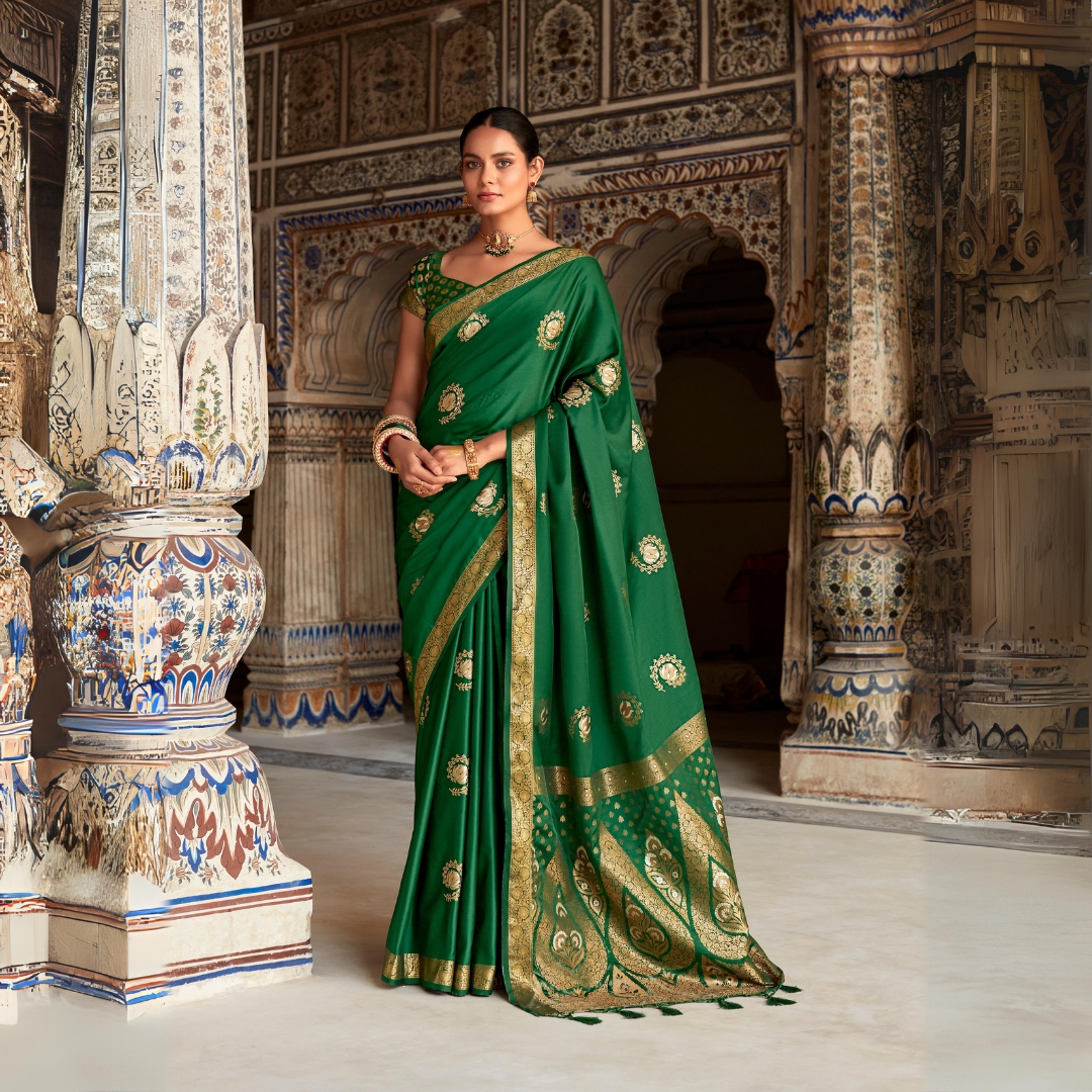 SheBazaar's tweet photo. Draped in elegance: 𝐒𝐡𝐞𝐁𝐚𝐳𝐚𝐚𝐫's Satin Silk Saree with enchanting weaving work! Grab yours now for an extra 12% OFF!
🌐 Shop Online: https://t.co/7OWaQlVe89
📲 Order through WhatsApp: +91 9898013133
#SheBazaar #SilkSarees #GoldenGlobes #ActorBIUisBACK #VulcanRocket https://t.co/rObgwxIk2l