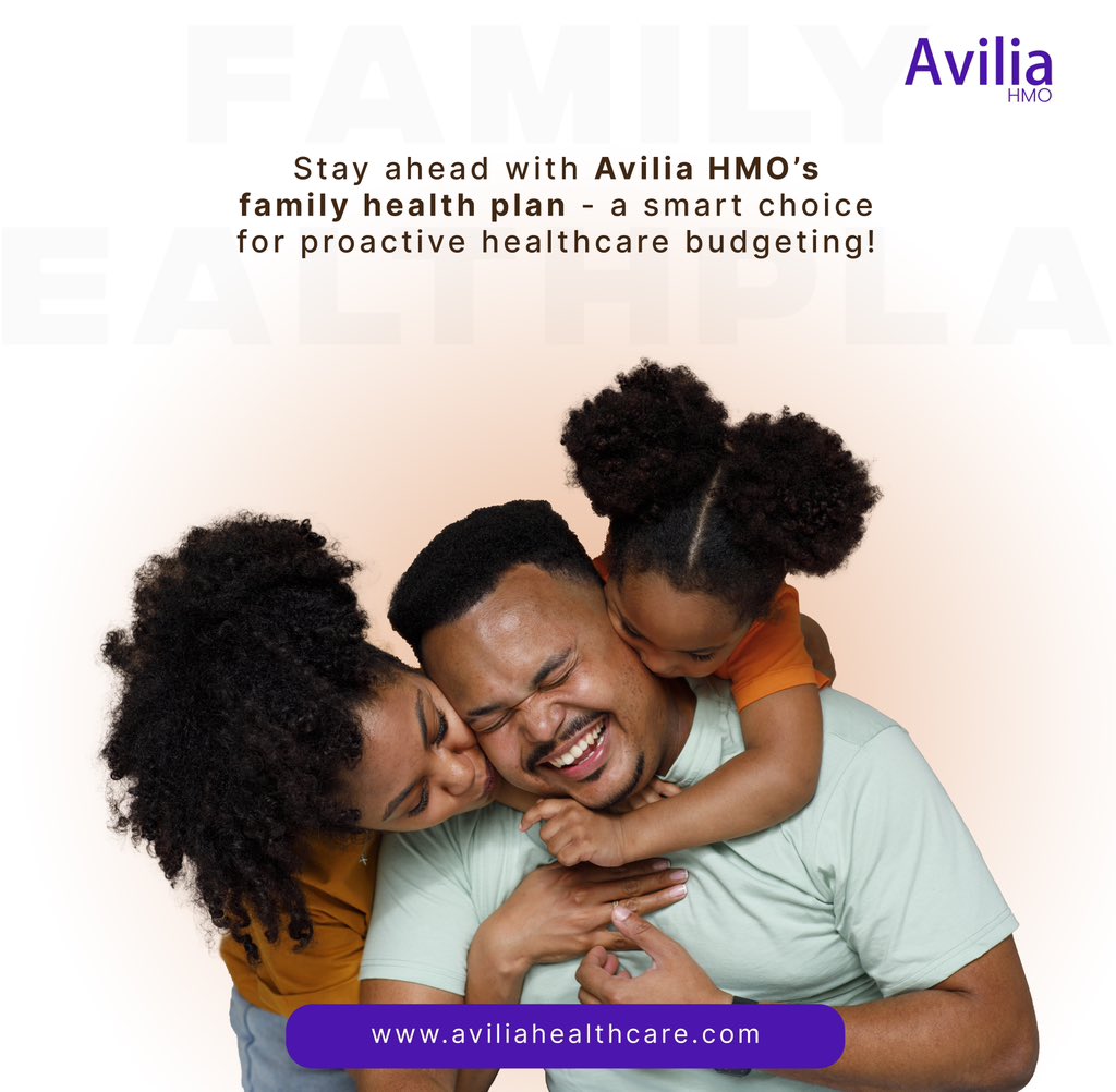 Secure your family's health with Avilia HMO's comprehensive health plans, meticulously designed to provide a shield of protection around your loved ones.

#HealthInsurance #nigeriaHealthcare #familyHealth #proactiveWellness