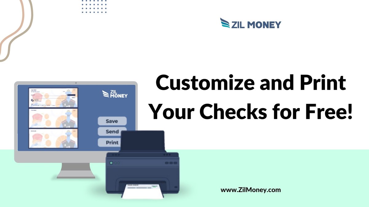 ZilMoney's tweet photo. https://t.co/XGBd1dPmZ1 allows you to customize and free check print online on demand using any printer. Sign up today.

Learn more: https://t.co/rqp2sfk9Ej

#FreeCheckPrint #CheckPrint https://t.co/4GRWocOAgZ