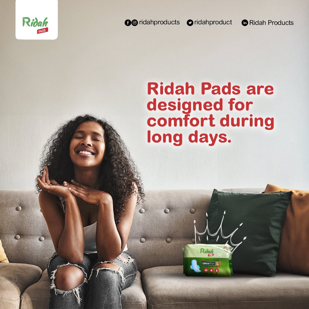 RidahProduct's tweet photo. Welcome to a New Week
Ridah Pad giving you the comfort and security you deserve.
#RiddleChallenge #women #tips #safety #pad #sanitarypads #ladies #comment #nostain #menstration #menstralawareness https://t.co/vxcshfu2Di