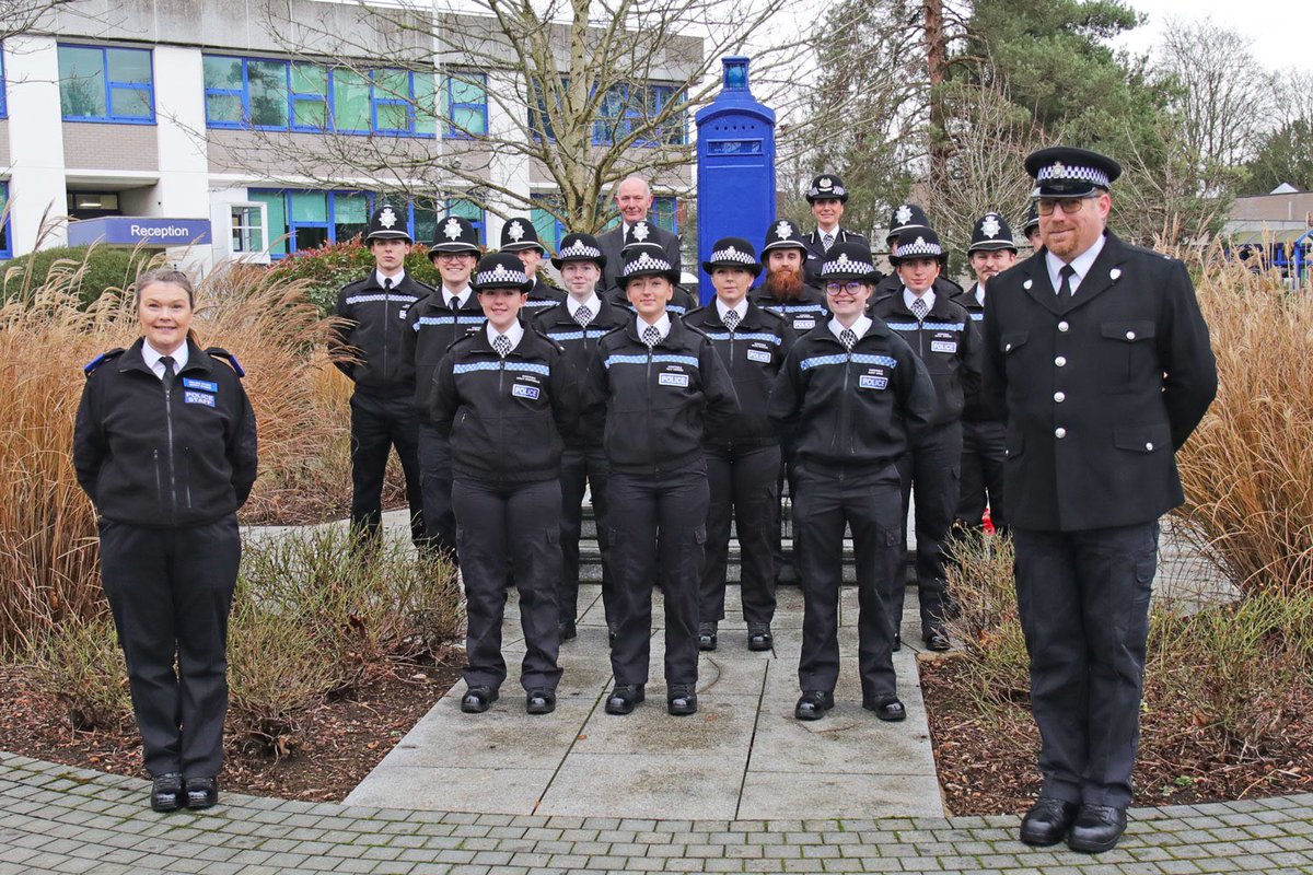 PCCCambs's tweet photo. Congratulations to the fourteen new recruits who started the new year passing out in front of proud family members – I wish you all a great future within policing. @cambscops #puttingcommunitiesfirst https://t.co/21yncWW2YN