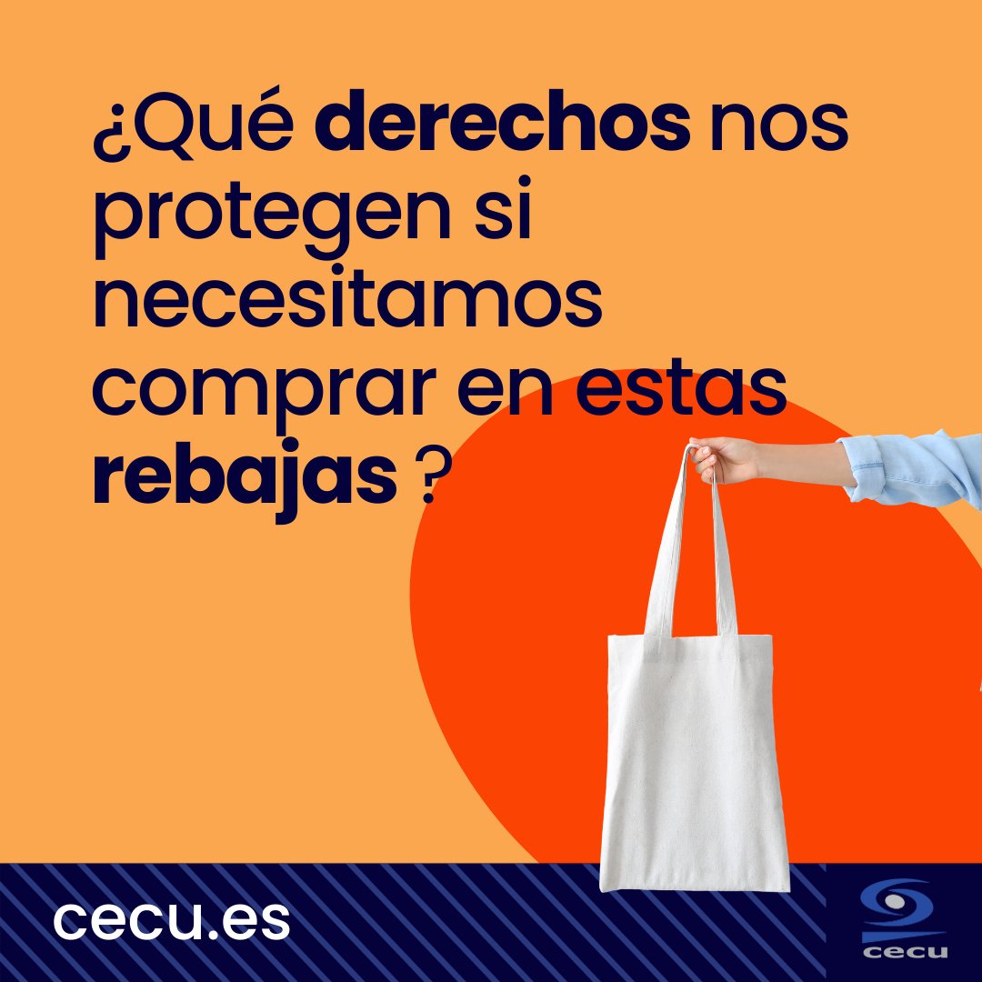 CECUconsumo's tweet photo. 🛍️ ¿Necesitas hacer alguna compra en estas #rebajas?

Antes de comprar, asegúrate de recibir de forma completa toda la información sobre el precio final, sus características o su garantía, así como del procedimiento para reclamar.

⚖️ Conoce tus derechos: https://t.co/omO3XyEjPv https://t.co/WTEiwCUSD9