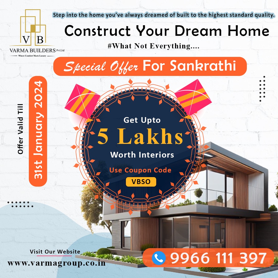 VarmaGroup's tweet photo. "Construct your dream home with varma builders."
For More Details,
Contact: 9966 111 397, 9966 111 475
Website: https://t.co/PsOomQ19ZD
E-commerce website: https://t.co/eKvvnxqLxf
#whatnoteverything #varmadecors #varmagroup #varmaassociates #alphainterio https://t.co/LQjCInOBGC