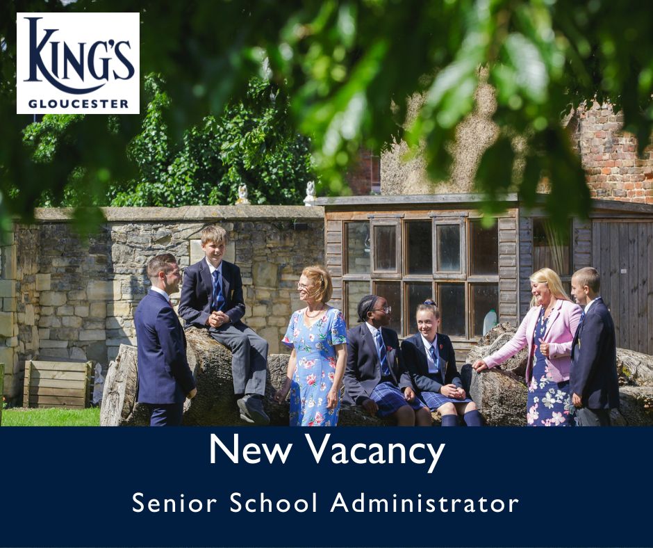 We are seeking an exceptionally organised and proactive individual to provide administrative support to the Deputy Head (Academic) &amp; the Academic Staff based in the Senior School. 
Closing date is Wednesday 17th Jan at 12pm. Details are on our website:
thekingsschool.co.uk/about-us/our-v…