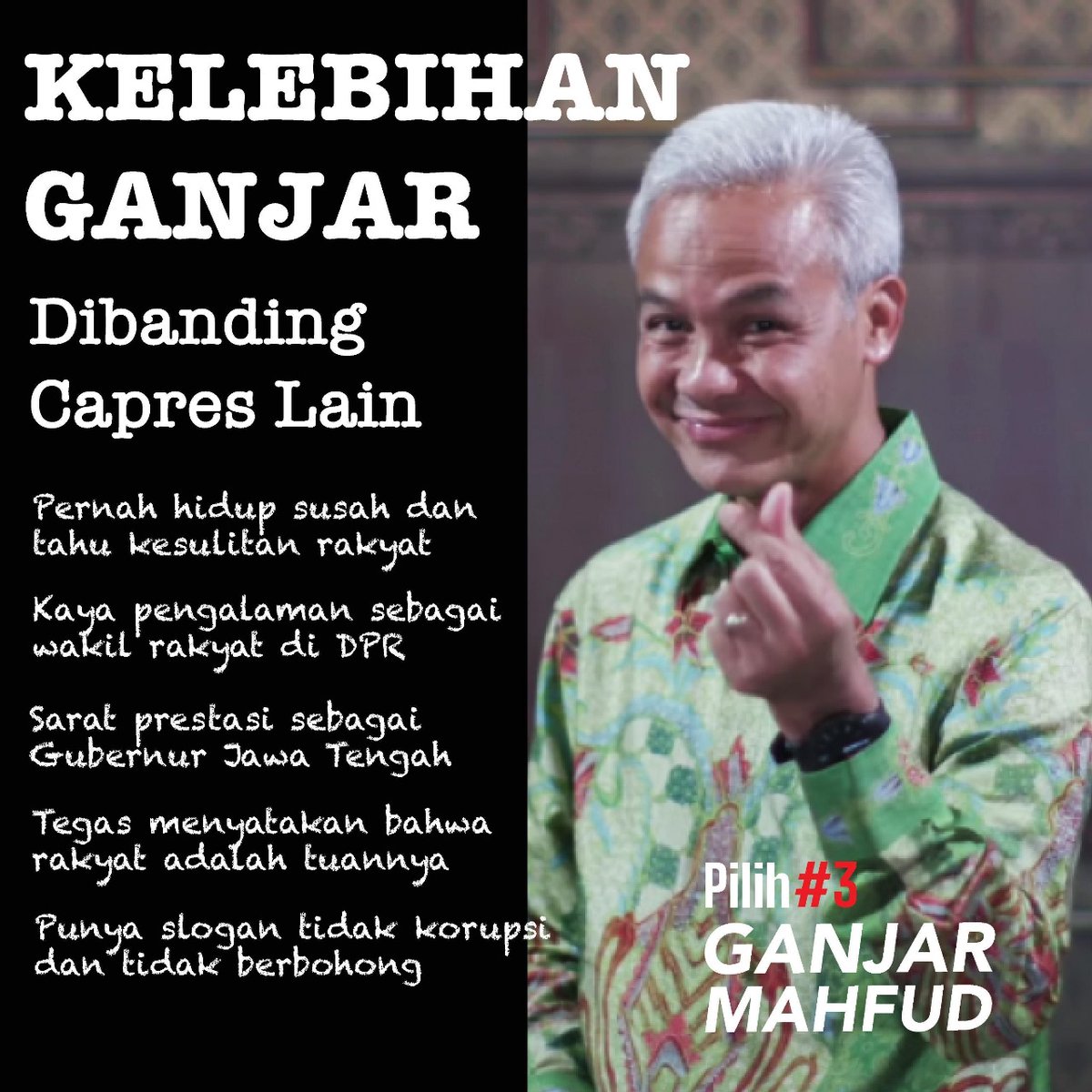 Ganjar Mahfud Hebat #Coblos3 #3GM #GanjarMahfudM3nangDebat \*\expandedcolortbl;;\csgray\c79525;