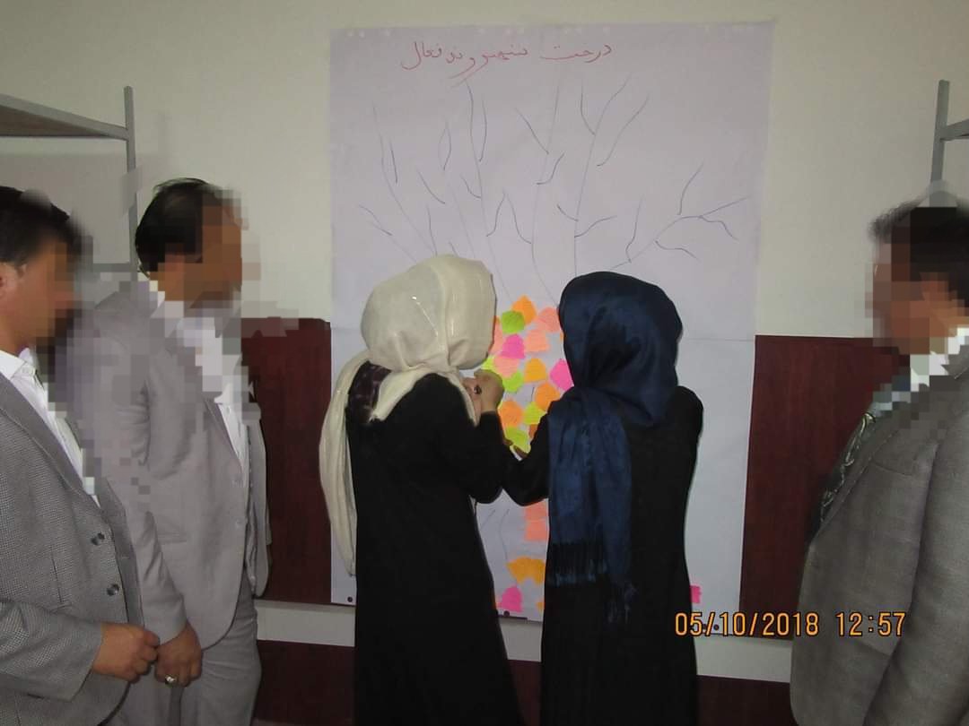 @AtRiskTeachers 
We used to draw an active citizen tree for our students in cooperation with the British Council,the branches of which were the values ​​of respect,equality,and diversity in the society.when the talban tok pwer, this tree withered its branches.hope to start again